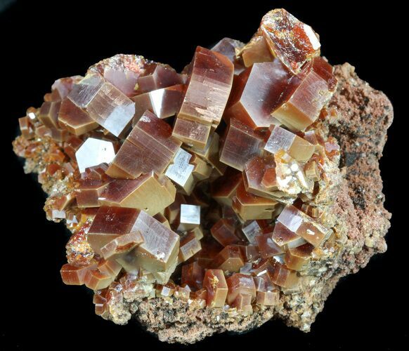 Large, Ruby Red, Vanadinite Crystals - Morocco #51277